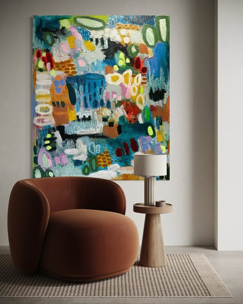 Whispers of Colours. Painting in interior 1
