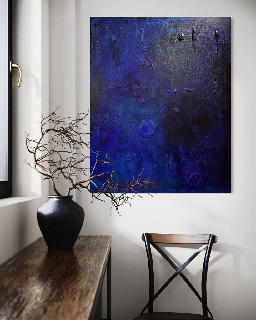 Blue Dream, 2024. Painting in the Interior.