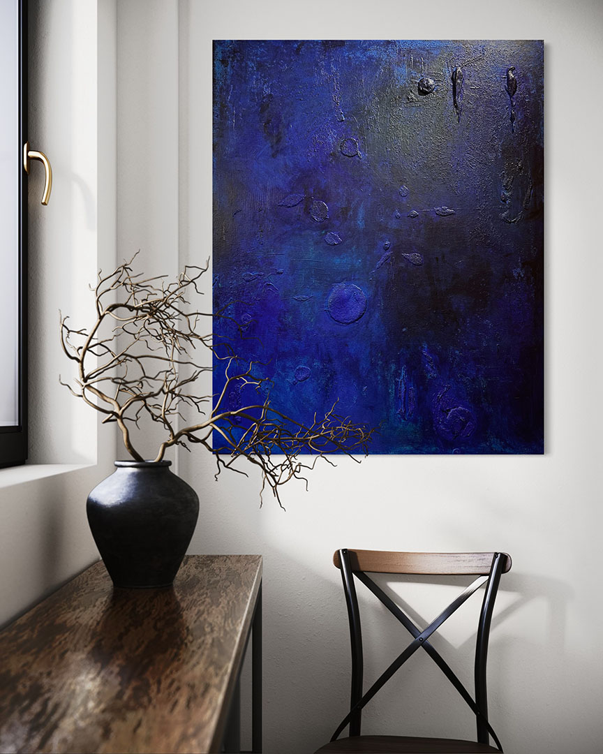 Blue Dream, 2024. Painting in the Interior.
