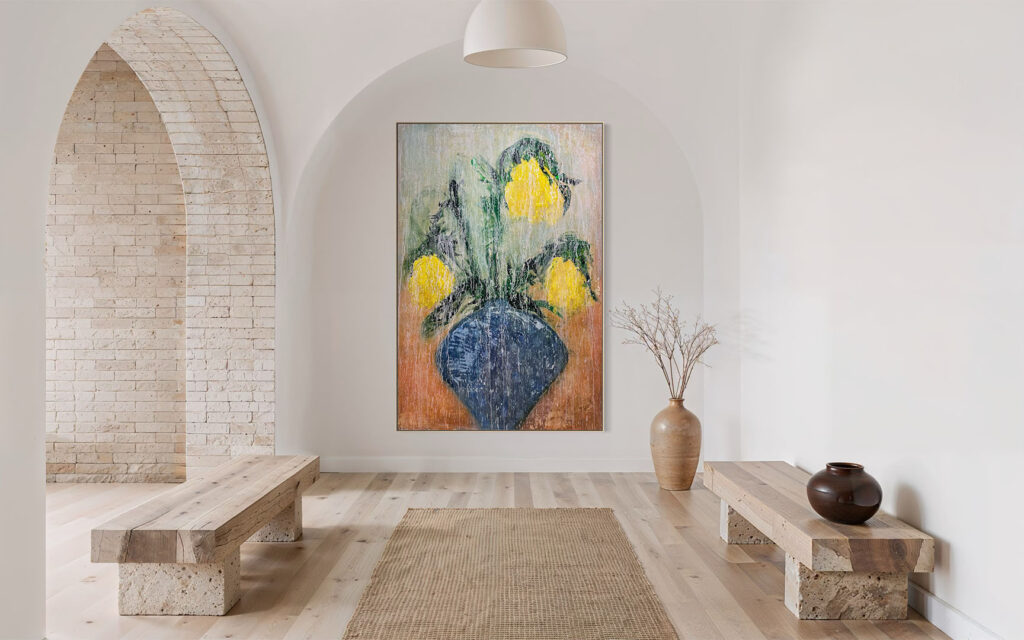 The Verse of Tulips, 2026. Painting in the Interior.