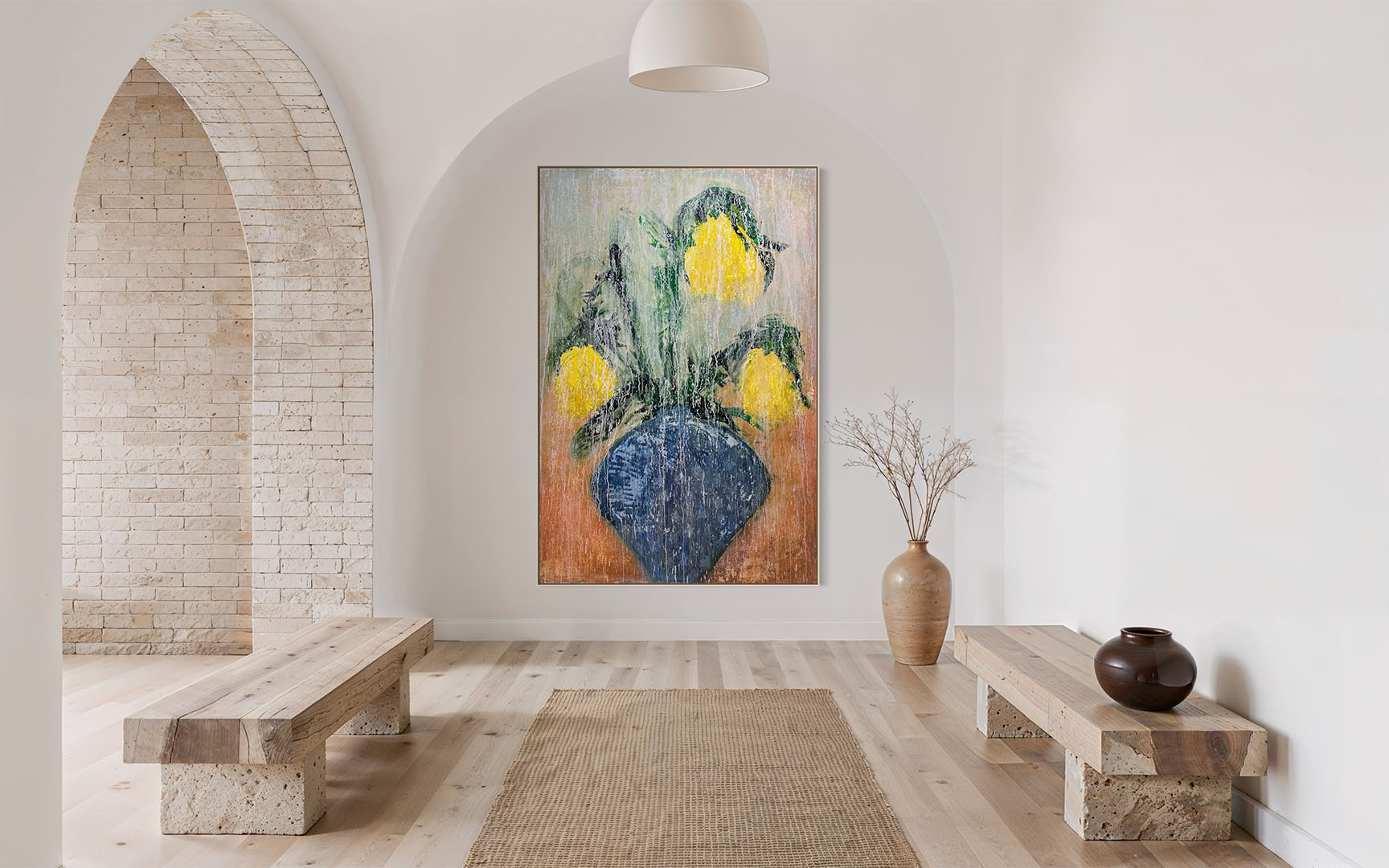 The Verse of Tulips, 2026. Painting in the Interior.