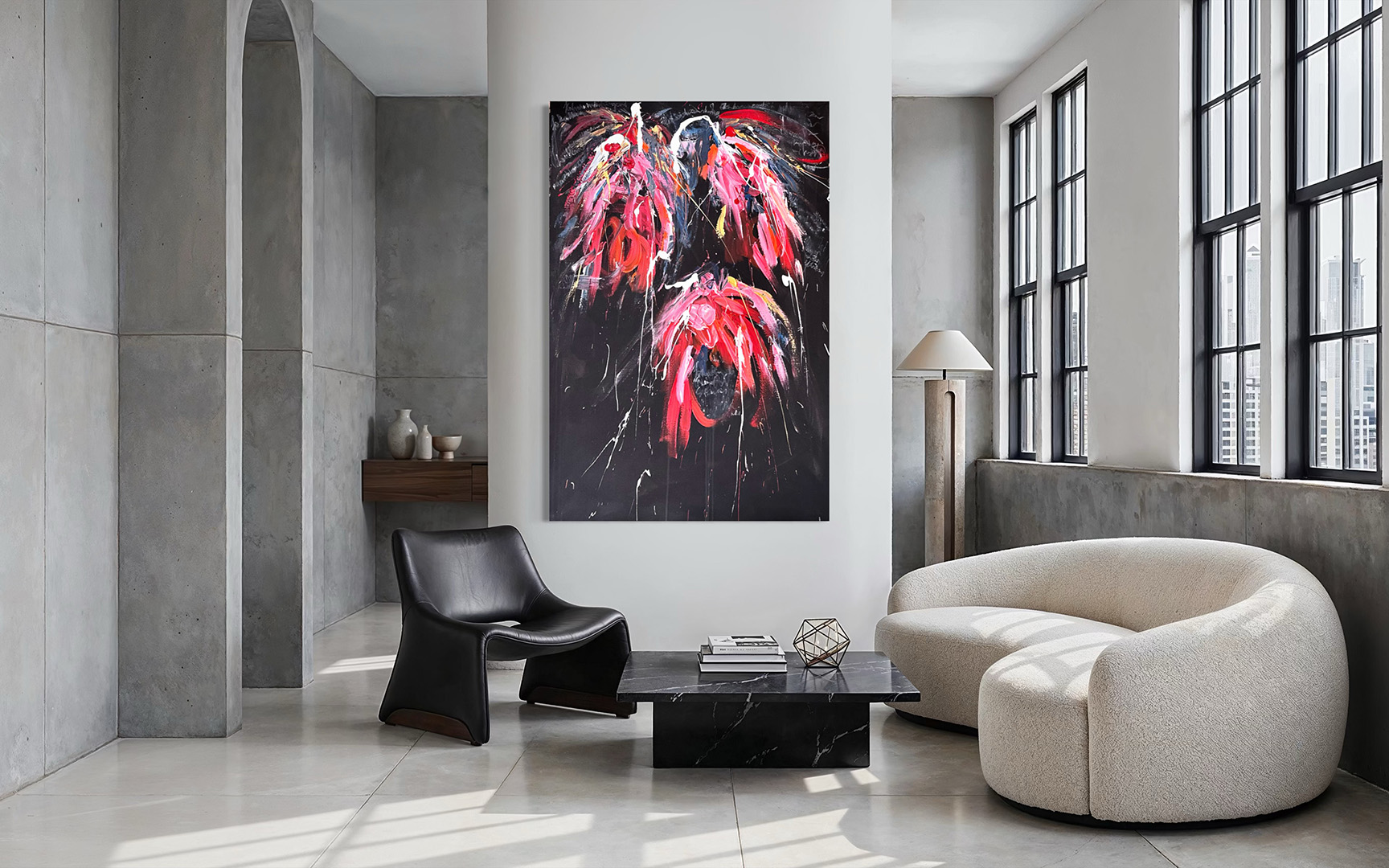 Omalle kullalle, 2026. Painting in the Interior.